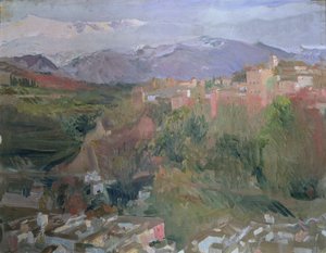 Granada af Joaquin Sorolla y Bastida