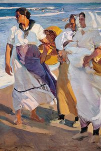 Valencianske fiskekvinder af Joaquín Sorolla