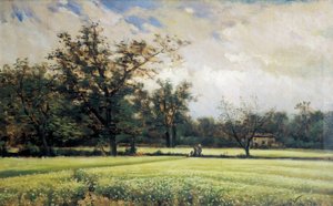 Boghvede i blomst. Maleri af Joaquim Vayreda i Vila (1843-1894). Olie på lærred, anden halvdel af 1800-tallet, spansk kunst. Museet i Montserrat (Spanien). af Joaquin Vayreda