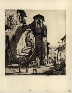 Madonna in the Wall, Subiaco, 1929 (tørpunktsgravering)