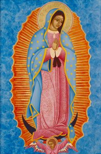 Guadalupe, 2005 (æggetempera og 24k guld på træ)