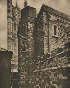 The Jewel Tower, Westminster, overlever fra meget tidligt London, c1935.