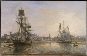 Honfleur af Johan Barthold Jongkind