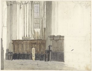 Drapenierskapel i Nieuwe Kerk i Amsterdam af Johan Adolph Rust