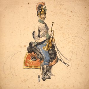 En tropper fra det 5. Dragonregiment, Prins Eugene af Savoyen 1840-50