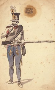 Menig soldat fra det ungarske infanteri, 1835-1849