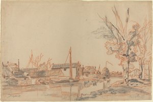 Bords de Canal, slutningen af det 19. århundrede. af Johan Barthold Jongkind