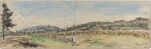 Landskab nær Brezins, mellem Grenoble og Vienne