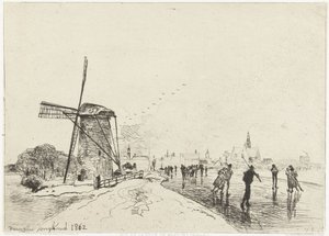 Udsigt over Maassluis Vue de la ville de Maaslins (Hollande) (titel på objekt)