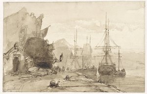 Hafenansicht im Ausland