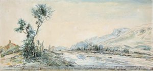 Landskab ved floden Le Drac nær Grenoble af Johan Barthold Jongkind