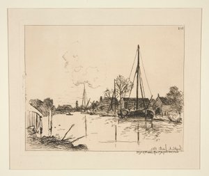 Le Canal (Kanalen) af Johan Barthold Jongkind