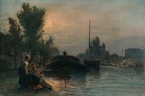 Måneskin, c1870, 1903 af Johan Barthold Jongkind