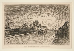 Udgang fra Cochin House (Faubourg Saint-Jacques) af Johan-Barthold Jongkind