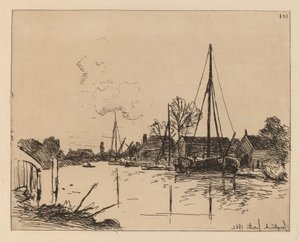 Kanalen (Le Canal) af Johan Barthold Jongkind