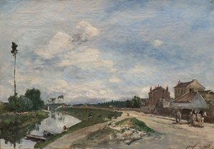 Seinen ved Bas-Meudon, 1865 af Johan Barthold Jongkind