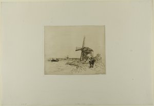 The Towpath, fra bog med seks raderinger, udsigter over Holland