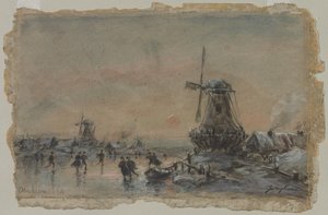 Udsigt over Arnheim, 1864. af Johan Barthold Jongkind