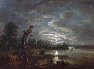 Esrum sea, c.1814 af Johan Christian Dahl