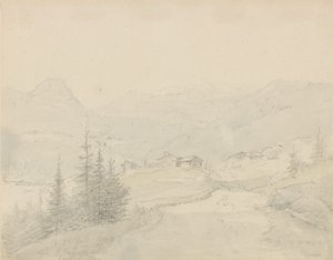 Fra Øylo i Valdres af Johan Christian Dahl