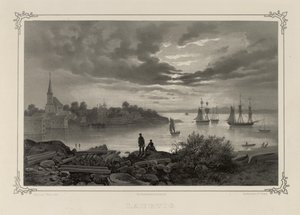 Illustration hentet fra bogen Norge produceret i tegninger af Asbjørnsen, P.Chr. og udgivet af Chr. Tønsberg (nr. 1848) af Johan Christian Dahl