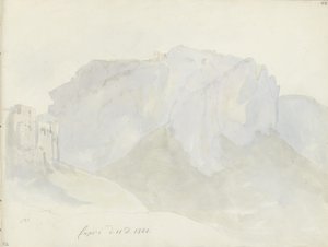 Monte Solaro set fra Capri af Johan Christian Dahl