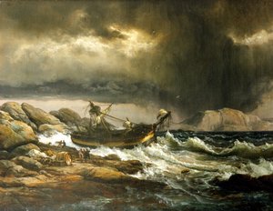 Skibsvrag af Johan Christian Dahl