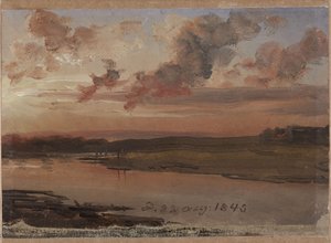 Elben om aftenen af Johan Christian Dahl