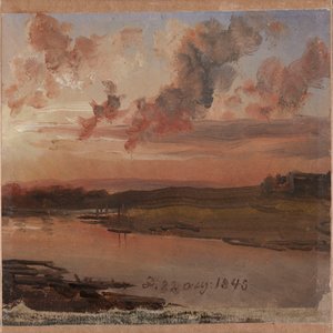 Elben om aftenen af Johan Christian Dahl