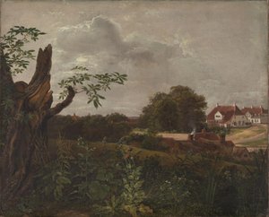 Den store kro på Fredensborg af Johan Christian Dahl