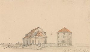 To murstenshuse af Johan Christian Dahl