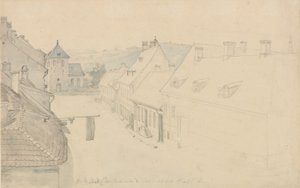 Vores Frelsers Kirke i Christiania set fra Grensen af Johan Christian Dahl