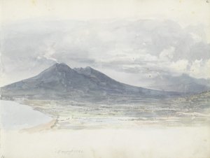 Vesuv set fra Quisisana af Johan Christian Dahl