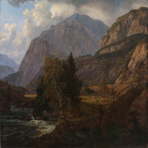 Udsigt over Fortundalen af Johan Christian Dahl