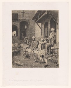 Rygende tyrkiske mænd af Johan Georg Otto graf von Rosen