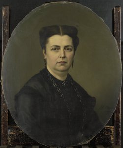 Jeanette Antoinette Pietermaat (1818-70). Hustru til Pieter Mijer af Johan Heinrich Neuman (signed by artist)