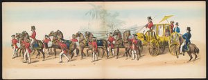 Masquerade of the Delft Students, 1857 (plade 3) Udklædt procession afholdt af medlemmerne af Delfts studenterkorps den 5. maj 1857, forestillende Garebeg procession af sultanen af ​​Djokjokarta og de mest karakteristiske typer fra Holland.
