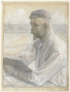 Portræt af maleren Ferdinand Hart Nibbrig af Johan Henri Gustaaf Cohen Gosschalk