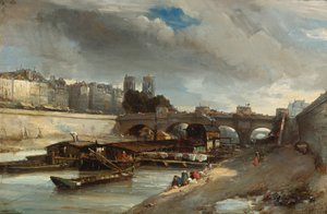 Bådvask nær Pont Neuf, Paris