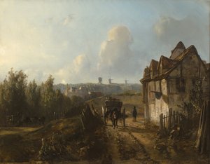 Udsigt over Monmartre af Johan Jongkind