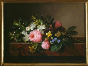 J.L.Jensen, stilleben med roser
