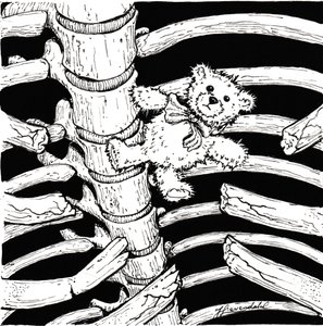 Skelet-bamse af Johan Liewendahl