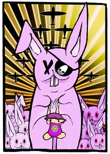 The Rabbits, 2012 (digitalt maleri) af Johan Lilja