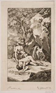 Illustration til Salomon Gessners "Abels død", 1764