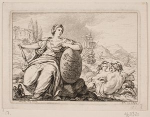 Vignet til P. H. Mallet: Danmarks Historie I, 1758