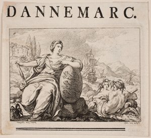 Vignet til P. H. Mallet: Danmarks Historie I, 1758