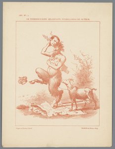 Stiktryk på Busken Huet, 1886 Den mest elskede hollandske forfatter i dag (titel på objekt)