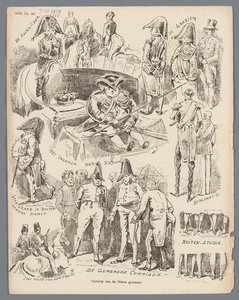 Tegneserie om åbningen af ​​Generalstaterne, 1870 Åbning af generalstaterne (titel på objekt)