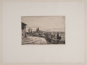 Udsigt over Rom fra Janiculum-højen af Johan Rohde