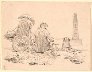 Bissekræmmeren og hans hund af Johan Thomas Lundbye